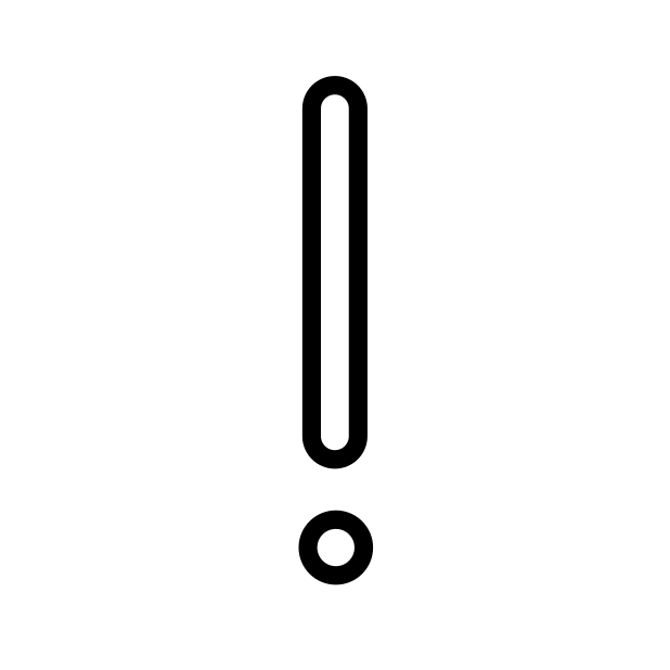 white exclamation mark - OpenMoji Color Style