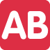 AB button (blood type) - Twitter Twemoji Style