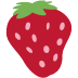strawberry - Twitter Twemoji Style