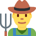 man farmer - Twitter Twemoji Style