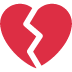 broken heart - Twitter Twemoji Style