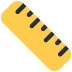 straight ruler - Twitter Twemoji Style
