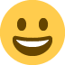 grinning face - Twitter Twemoji Style