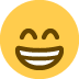 beaming face with smiling eyes - Twitter Twemoji Style