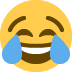 face with tears of joy - Twitter Twemoji Style