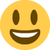 grinning face with big eyes - Twitter Twemoji Style