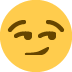 smirking face - Twitter Twemoji Style