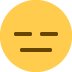 expressionless face - Twitter Twemoji Style