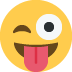 winking face with tongue - Twitter Twemoji Style