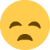 disappointed face - Twitter Twemoji Style