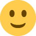 slightly smiling face - Twitter Twemoji Style