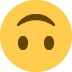 upside-down face - Twitter Twemoji Style