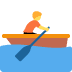 person rowing boat - Twitter Twemoji Style