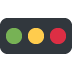 horizontal traffic light - Twitter Twemoji Style