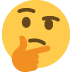 thinking face - Twitter Twemoji Style