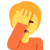 person facepalming - Twitter Twemoji Style