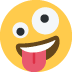 zany face - Twitter Twemoji Style