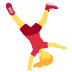 woman cartwheeling - Twitter Twemoji Style