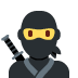 ninja - Twitter Twemoji Style