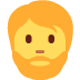 person: beard - Twitter Twemoji Style