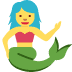 mermaid - Twitter Twemoji Style
