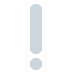 white exclamation mark - Twitter Twemoji Style